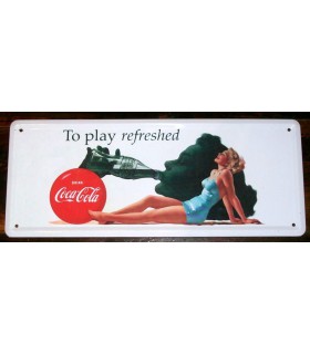 Metal Plate - Coca Cola - Pin up, Gil Elvgren