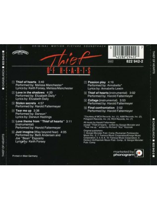 THIEF OF HEARTS  Harold Faltermeyer