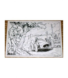 WALTHERY - Ex Libris La course automobile