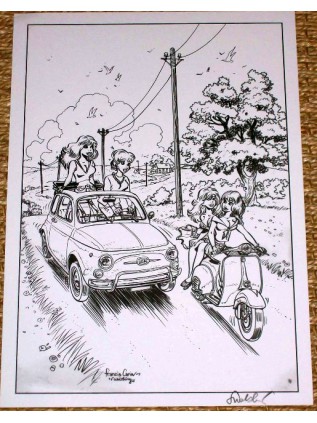 WALTHERY - Ex Libris Fiat 500 & Vespa