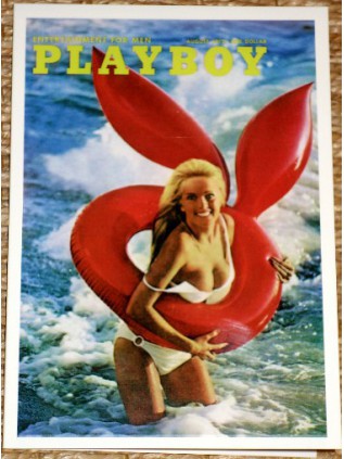 Carte de voeux Playboy Aout 1972