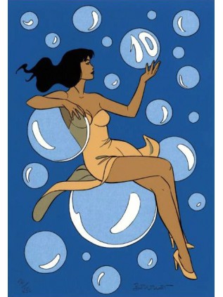 BERTHET - Ex Libris Pin-up Boulevard des bulles