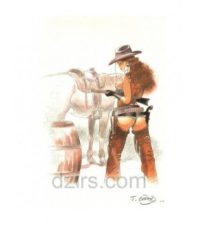 Girod - Ex Libris Wanted : Cow-Girl