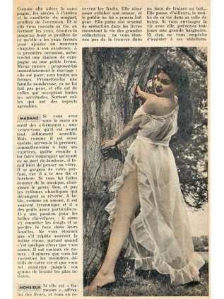 PARIS FROU FROU - ALMANACH 1959