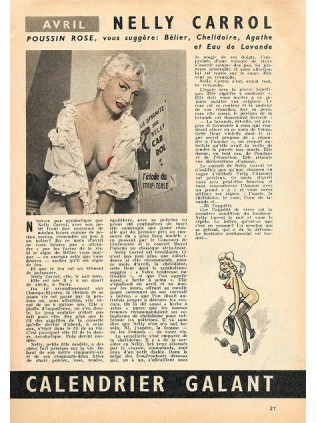 PARIS FROU FROU - ALMANACH 1959