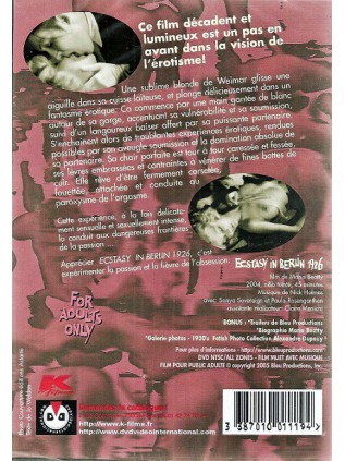 ECSTASY IN BERLIN 1926 Paula Rosengarthen