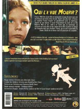 QUI L'A VUE MOURIR ? Anita Strindberg