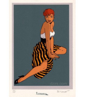 BERTHET - Ex Libris Pin-up Durango