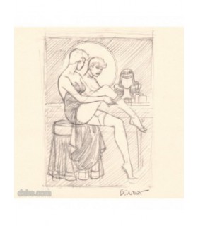 BERTHET - Ex Libris Pin-up