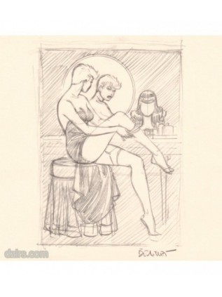 BERTHET - Ex Libris Pin-up