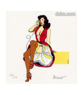 BERTHET - Ex Libris Pin-up