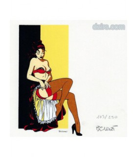 BERTHET - Ex Libris Pin-up