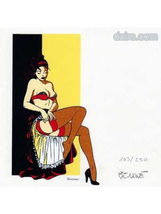 BERTHET - Ex Libris Pin-up