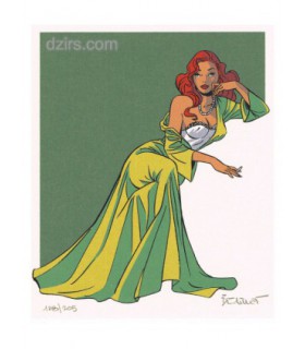 BERTHET - Ex Libris Pin-up