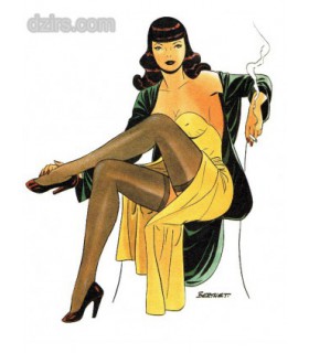 BERTHET - Ex Libris Pin-up