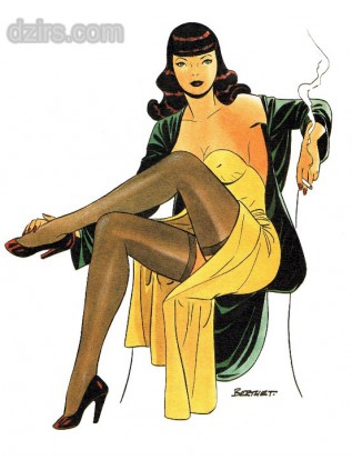 BERTHET - Ex Libris Pin-up