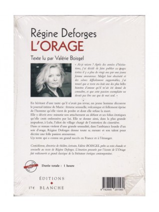 L'ORAGE Livre audio Regine Deforges