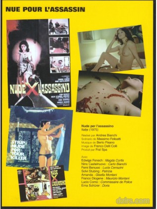 NUE POUR L'ASSASSIN DVD Edwige Fenech