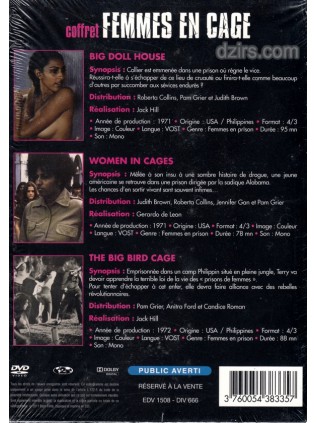 FEMMES EN CAGE COFFRET 3 DVD -  Pam Grier