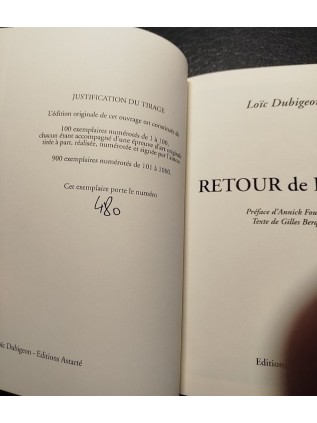 Loïc DUBIGEON - RETOUR DE ROISSY Edition numérotée