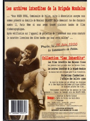 LES ARCHIVES INTERDITES DE LA BRIGADE MONDAINE