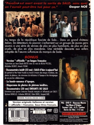 Salò, or the 120 Days of Sodom Collector's Edition