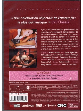 LA VERITABLE HISTOIRE D'ABE SADA Noboru Tanaka